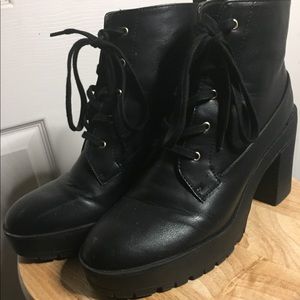 Heeled Black Boots